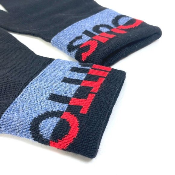 Authentic LOUIS VUITTON M71248 Gon LV Horizon gloves Glove wool Black/Red - Picture 8 of 8